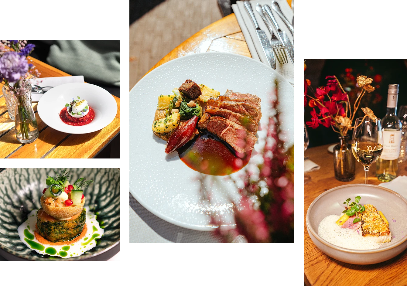Menukaart fine dining bij Wilheminapark