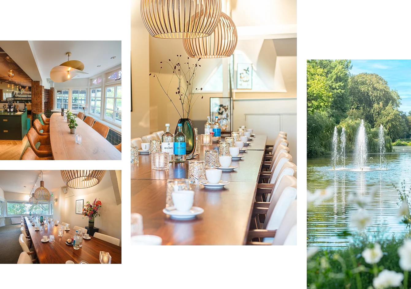 Vergaderlocatie in het restaurant aan het park